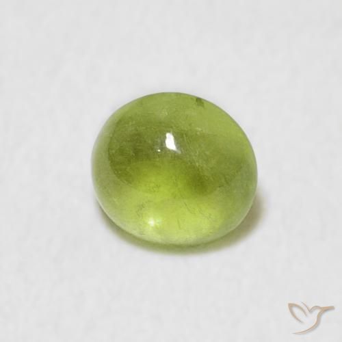 Sfene Verde brillante naturale da 0.69 ct, Ovale, Trasparente
