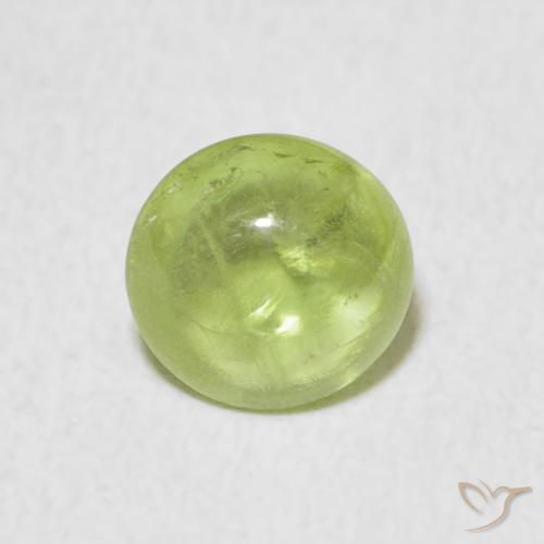 1.37ct Naturale Verde chiaro Sfene, Ovale, Trasparente