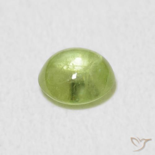 Sfene Verde medio naturale da 0.69 ct, Ovale, Trasparente