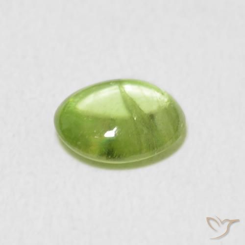 Sfene Verde chiaro naturale da 1.02 ct, Ovale, Trasparente