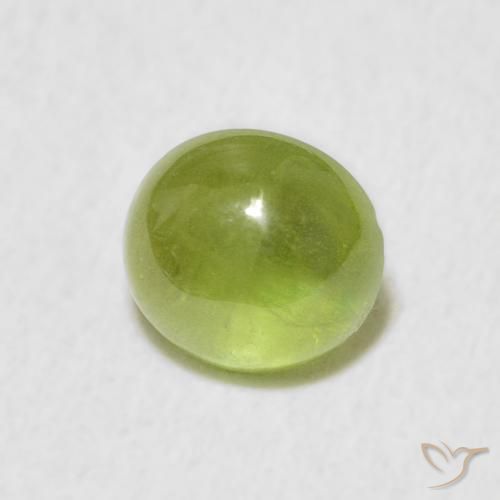 Sfene Verde acceso naturale da 1.64 ct, Ovale, Trasparente