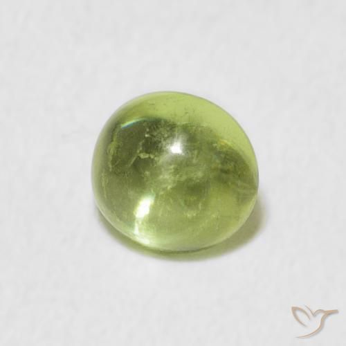 Sfene Verde acceso naturale da 0.96 ct, Ovale, Trasparente