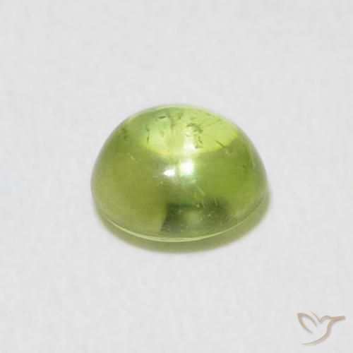 Sfene Verde acceso naturale da 0.96 ct, Ovale, Trasparente