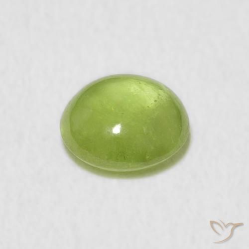 Sfene Verde medio naturale da 1.33 ct, Ovale, Trasparente