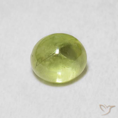 1.42ct Naturale Verde lime Sfene, Ovale, Trasparente