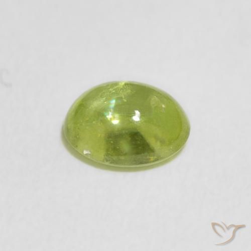 Sfene Verde brillante naturale da 0.91 ct, Ovale, Trasparente