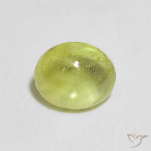 1.32ct Naturale Verde chiaro Sfene, Ovale, Trasparente