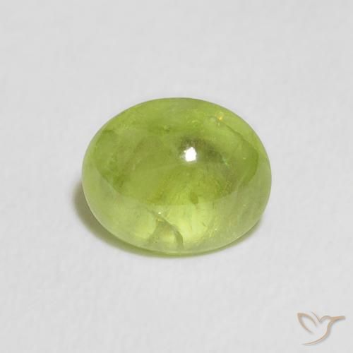 Sfene Verde acceso naturale da 1.04 ct, Ovale, Trasparente