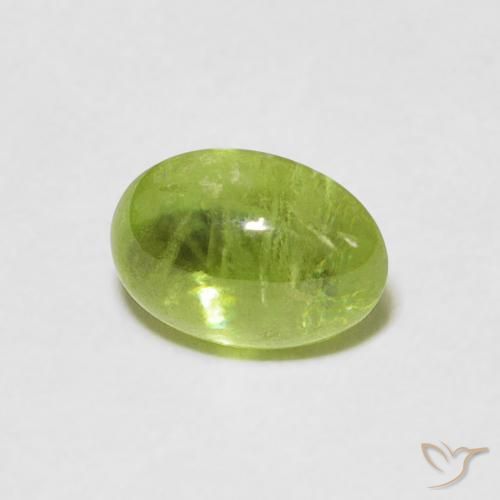 Sfene Verde brillante naturale da 1.11 ct, Ovale, Trasparente