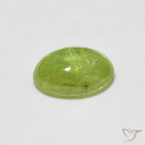 Sfene Verde brillante naturale da 1.11 ct, Ovale, Trasparente