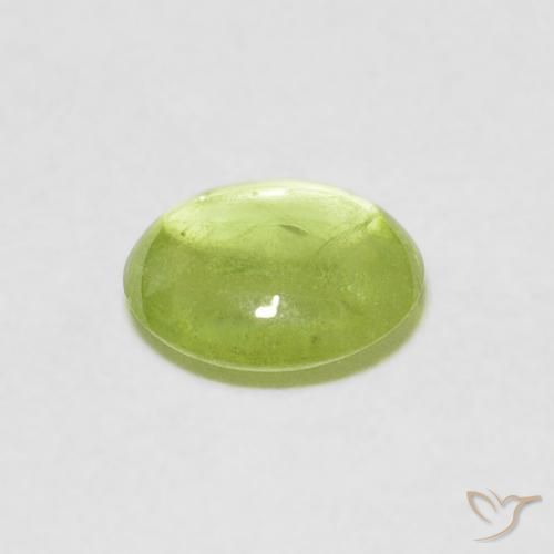 Sfene Verde acceso naturale da 0.80 ct, Ovale, Trasparente