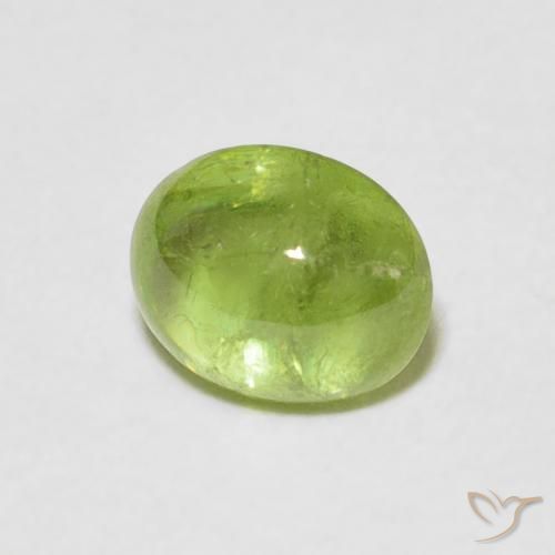 Sfene Verde acceso naturale da 1.05 ct, Ovale, Trasparente
