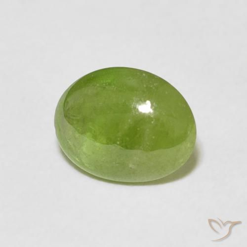 Sfene Verde medio naturale da 1.16 ct, Ovale, Trasparente