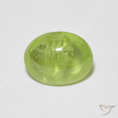 1.60ct Naturale Verde chiaro e vivace Sfene, Ovale, Trasparente
