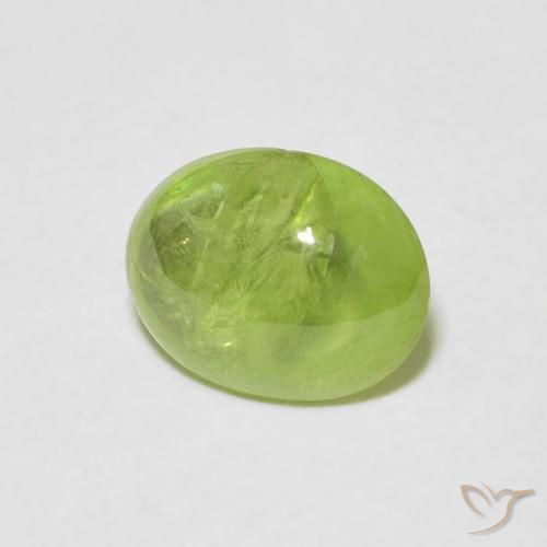 Sfene Verde chiaro e vivace naturale da 1.60 ct, Ovale, Trasparente