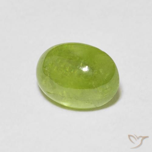 Sfene Verde medio naturale da 1.41 ct, Ovale, Trasparente
