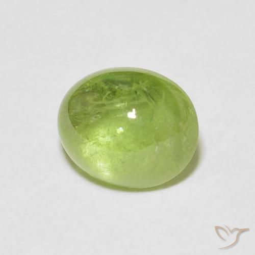 Sfene Verde acceso naturale da 1.76 ct, Ovale, Trasparente