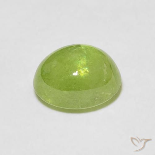 Sfene Verde acceso naturale da 1.76 ct, Ovale, Trasparente