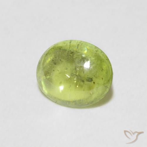 Sfene Verde medio naturale da 0.61 ct, Ovale, Trasparente