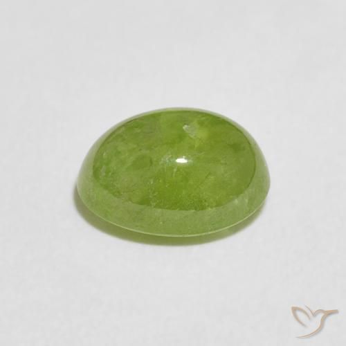 Sfene Verde medio naturale da 1.77 ct, Ovale, Trasparente