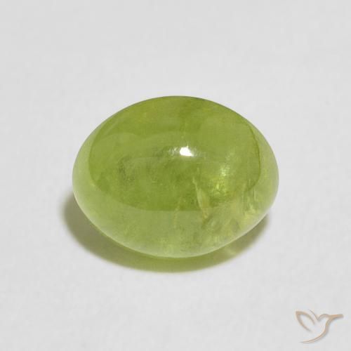 Sfene Verde medio naturale da 2.03 ct, Ovale, Trasparente