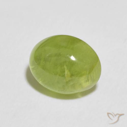 Sfene Verde medio naturale da 2.03 ct, Ovale, Trasparente