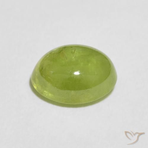 Sfene Verde medio naturale da 2.03 ct, Ovale, Trasparente
