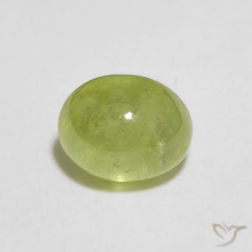 Sfene Verde acceso naturale da 1.81 ct, Ovale, Trasparente