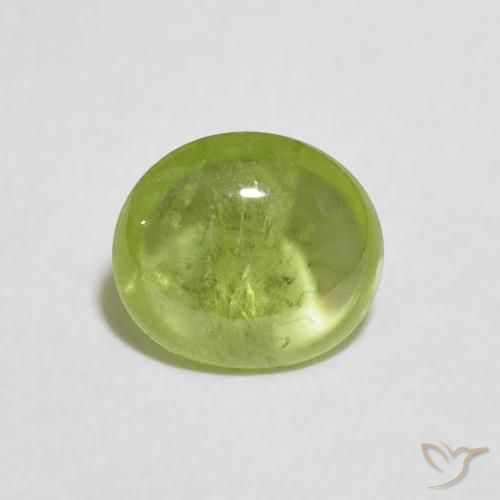 1.04ct Naturale Verde medio Sfene, Ovale, Trasparente