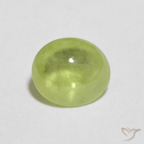 1.19ct Naturale Verde chiaro Sfene, Ovale, Trasparente