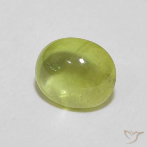 Sfene Verde medio naturale da 1.32 ct, Ovale, Trasparente