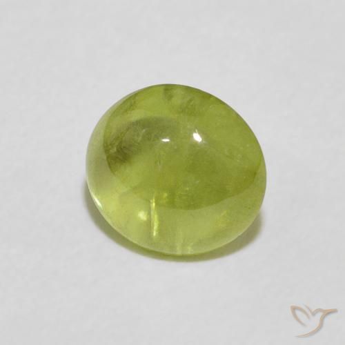 Sfene Caldo bosco verde naturale da 1.75 ct, Ovale, Trasparente