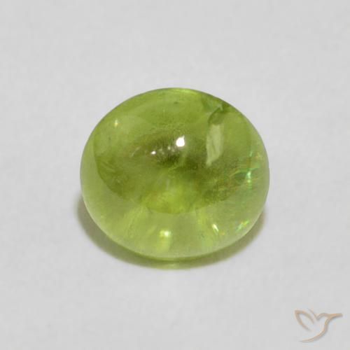 1.18ct Naturale Verde medio Sfene, Ovale, Trasparente