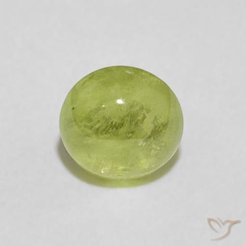 0.97ct Naturale Verde medio Sfene, Rotondo, Trasparente