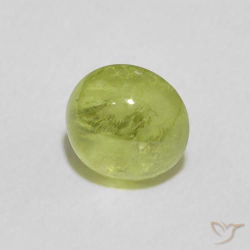 Sfene Verde medio naturale da 0.97 ct, Rotondo, Trasparente