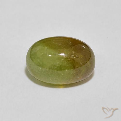 2.86ct Naturale Verde giallastro Sfene, Ovale, Trasparente