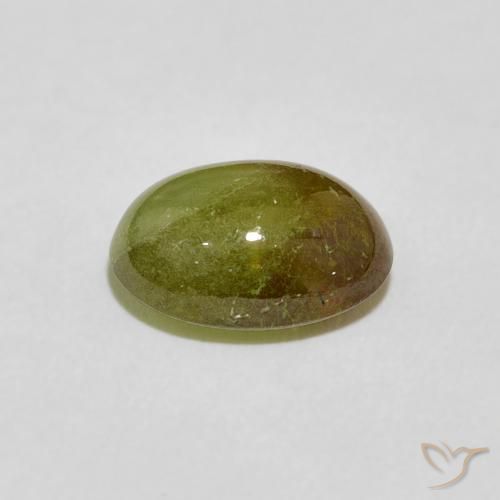 Sfene Verde giallastro naturale da 2.86 ct, Ovale, Trasparente