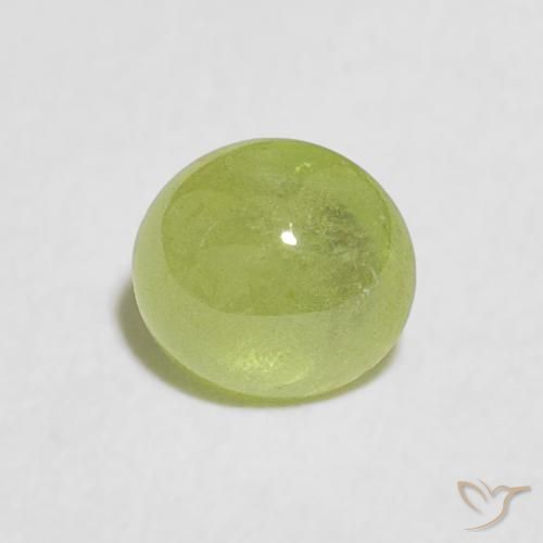 0.82ct Naturale Verde acceso Sfene, Ovale, Trasparente