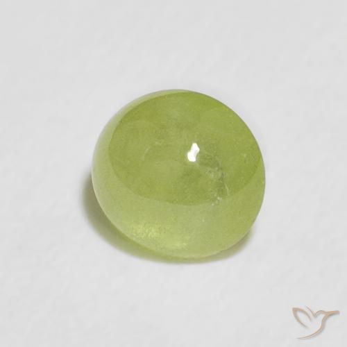 Sfene Verde acceso naturale da 0.82 ct, Ovale, Trasparente