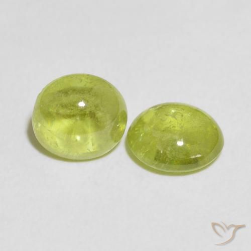 Gemme di Sfene Verde oliva naturale da 2.61 ct, Ovale, Trasparente