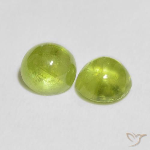Gemme di Sfene Verde medio naturale da 2.49 ct, Rotondo, Trasparente