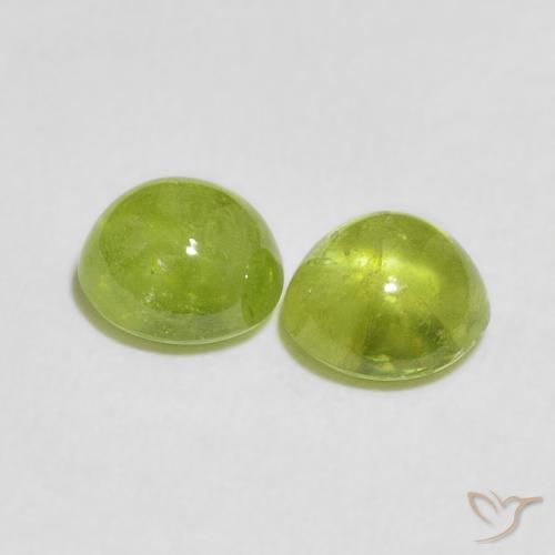 Gemme di Sfene Verde medio naturale da 2.49 ct, Rotondo, Trasparente