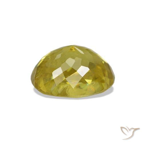 Sfene Giallo medio naturale da 1.32 ct, Ovale, VS-SI