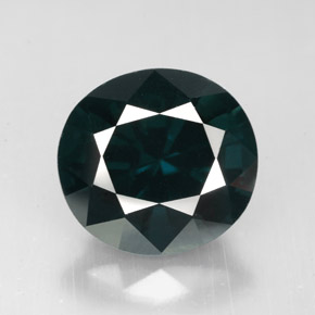 Spinello naturale verde da 5,61 ct, taglio ovale, VVS