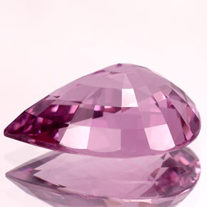 Spinello naturale viola da 4,66 ct, taglio a pera, VVS-VS