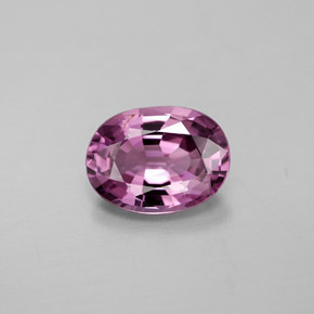 Spinello naturale viola da 1,82 ct, taglio ovale, VVS