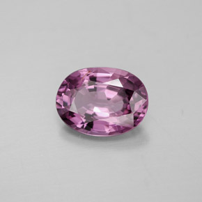 Spinello naturale viola da 1,82 ct, taglio ovale, VVS