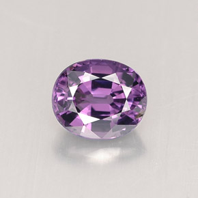 Spinello naturale viola da 0,82 ct, taglio ovale, VVS-VS