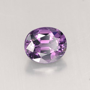 Spinello naturale viola da 0,82 ct, taglio ovale, VVS-VS
