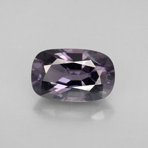 Spinello naturale viola da 2,84 ct, taglio a cuscino, VS-SI